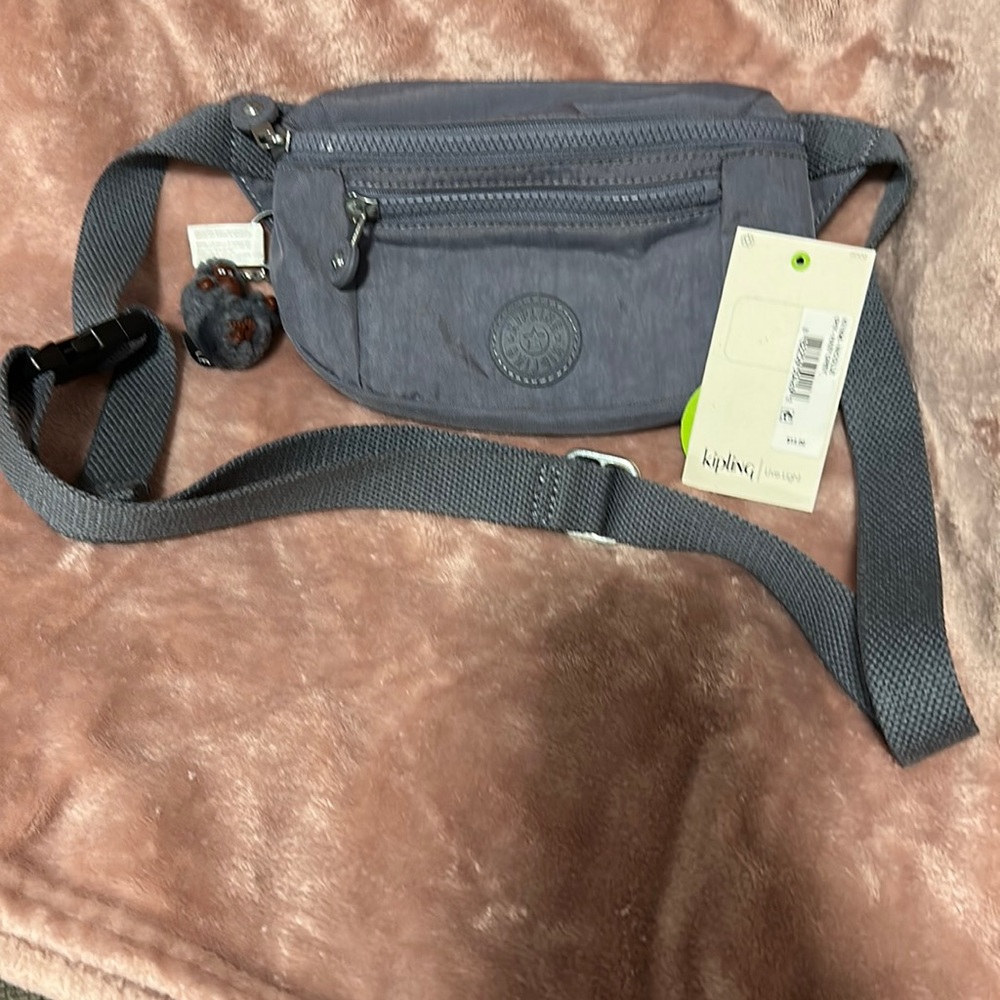 Kipling Hazy Grey Fanny pack